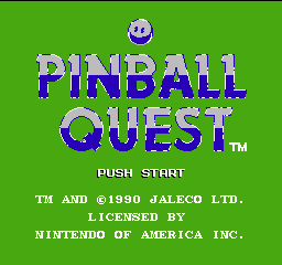 Pinball Quest Title Screen